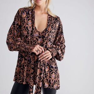 Free people printed tunic XL